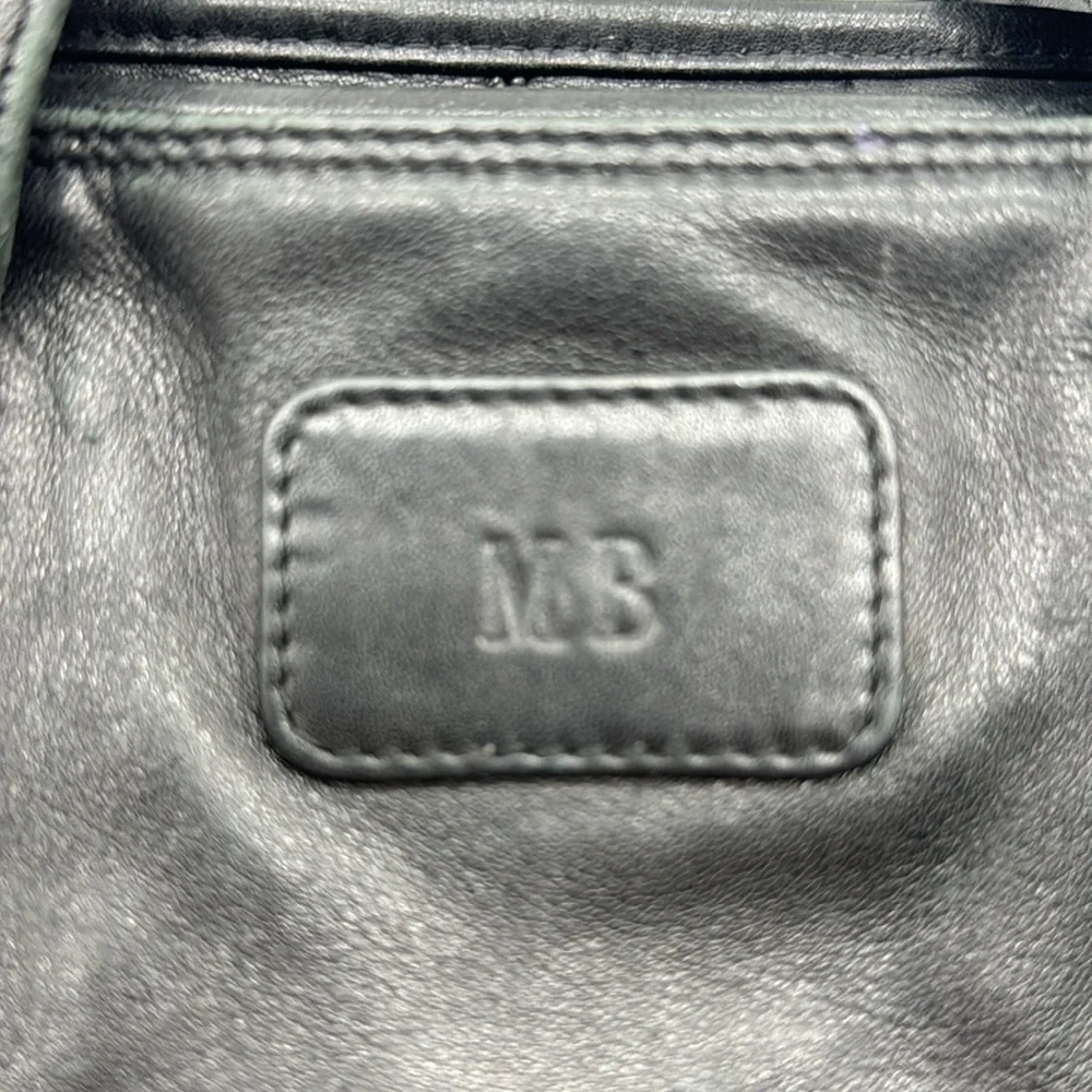 Tumi Black Super Soft Leather Briefcase BP6641B